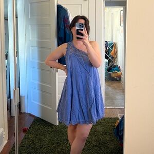 Free People Periwinkle Haze Dress